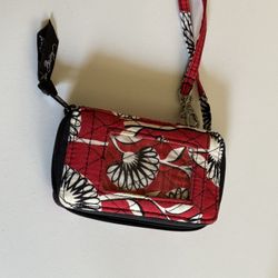 Vera Bradley Red and Black Quilted ID Cards wallet