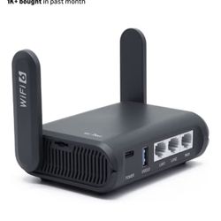GL.iNet Slate AX GL-AXT1800 WiFi 6 Travel Router – Great For Baseball Streaming