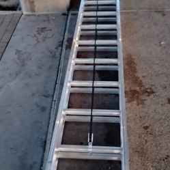 New  Werner 24 Foot Aluminum Extension Ladder 