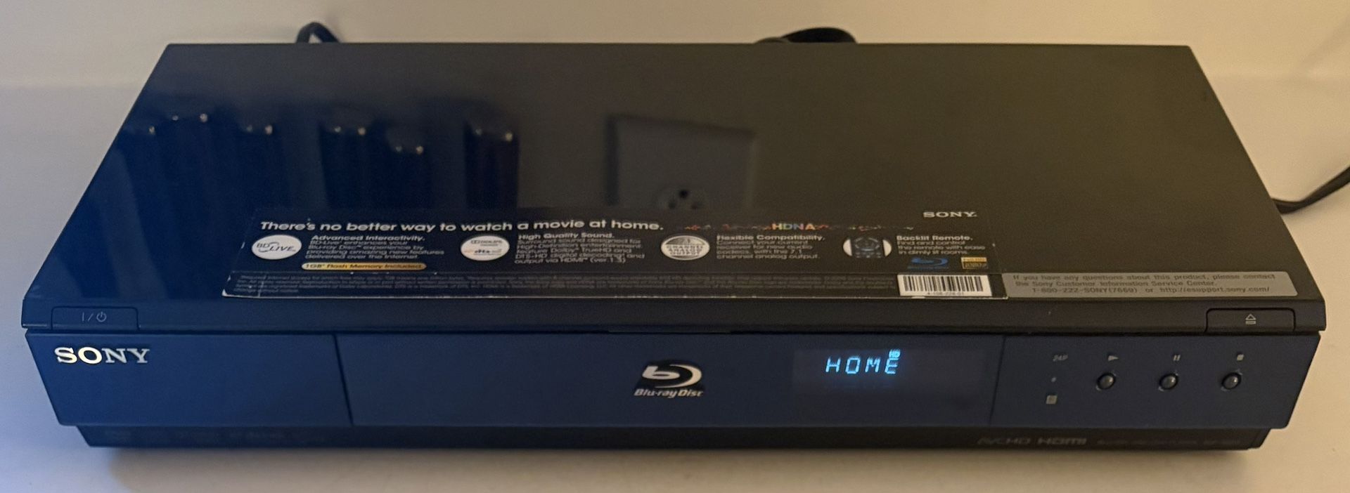 Sony BDP-S550 Blu-Ray DVD Receiver Home Theater System