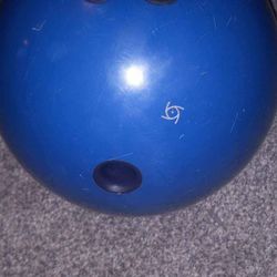 Blue Bowling Ball 