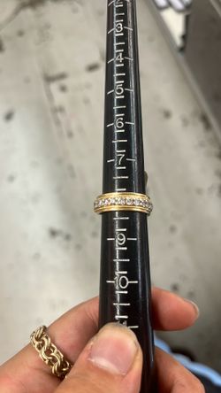 14k gold diamond wedding band