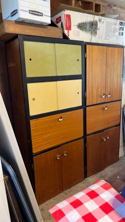 2 pc storage cabinet