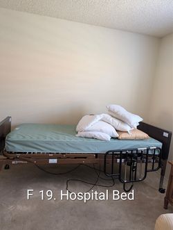 Free:  Electric Hospital Bed with Side Rails and Mattress