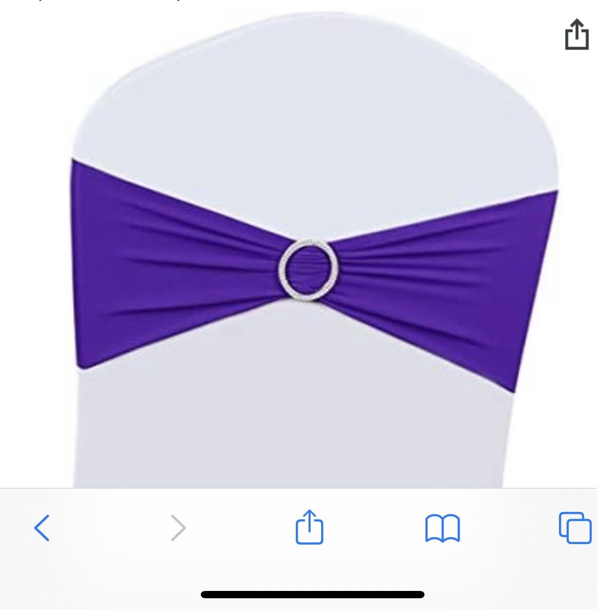75 Purple Chair Sashes