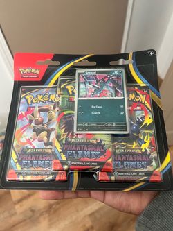 Pokémon Mega Evolution Phantasmal Flames 3-Pack Blister