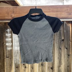 Brandy Melville Short Sleeve Baseball Tee Shirt