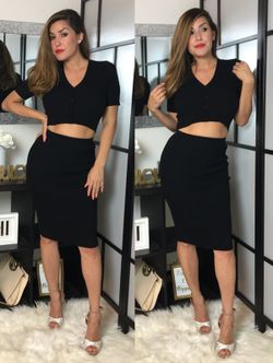 New ribbed Two piece set