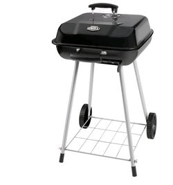 Expert Grill 3-Burner Propane Gas Grill with Wheels and Side Shelves, Black
