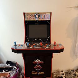 Arcade1Up NBA Jam arcade machine.