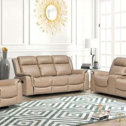 Taupe Loveseat N Couch Set 