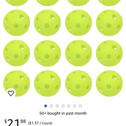 16 Pack Plastic Baseballs & Softballs - EVA Rubber Baseball Balls for Hitting Batting Training - Mini Ball Limited Flight, Hollow Airflow, Lightweight