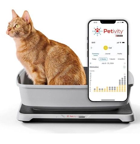 Purina Petivity Smart Litter Box Monitor Cat Weight Scale & Health Tracker - Monitor Litter Habits