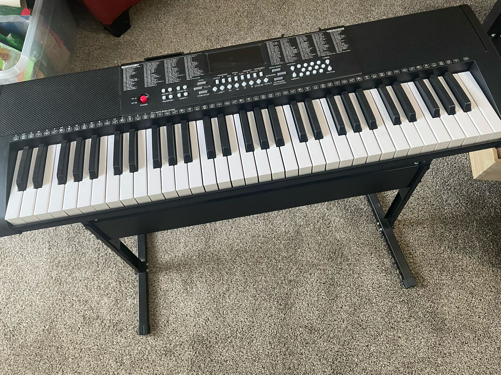 Electric Keyboard And Stool