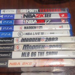 PS2 PS4 PS5 Games