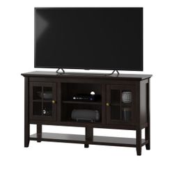 Brand New in unopened box - 54 in. Midnight Cherry TV Stand with 3 Shelves for TVs up to 60 in.