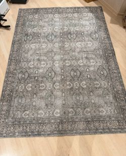 1  Nuloom Area Rug 6’7” x 9’ Hillstone Else Traditional Vintage Dark Beige