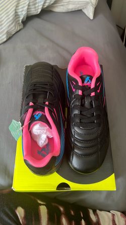 Brava Soccer Cleats Black Pink Blue