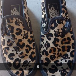 Cheetah Print VANS size 5