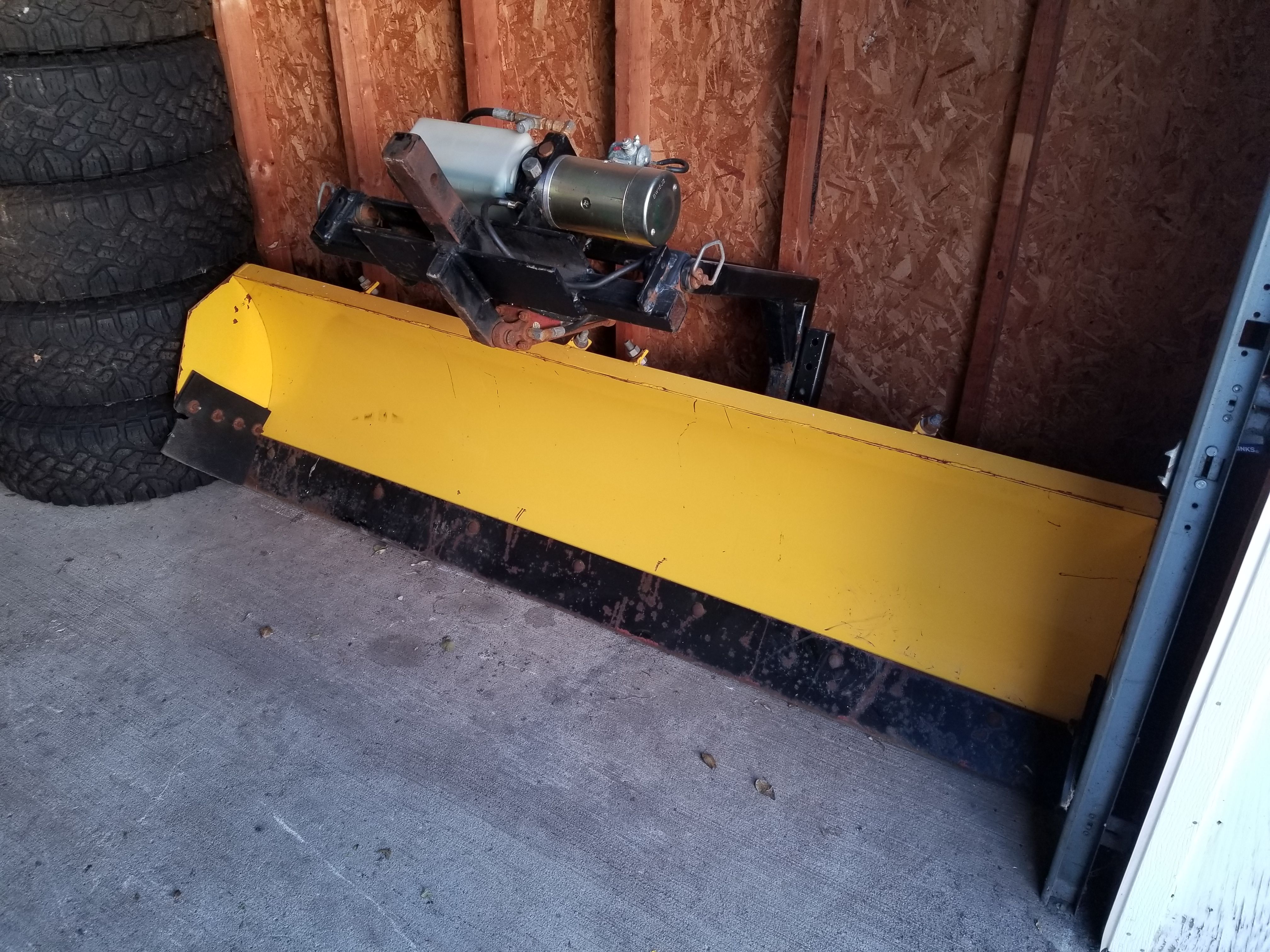 7ft Snowman Rear Snow Plow Hydraulic Down Pressure Stihl Stander Scag