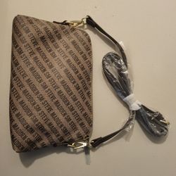Steve Madden Crossbody Purse Tan & Brown NWOT