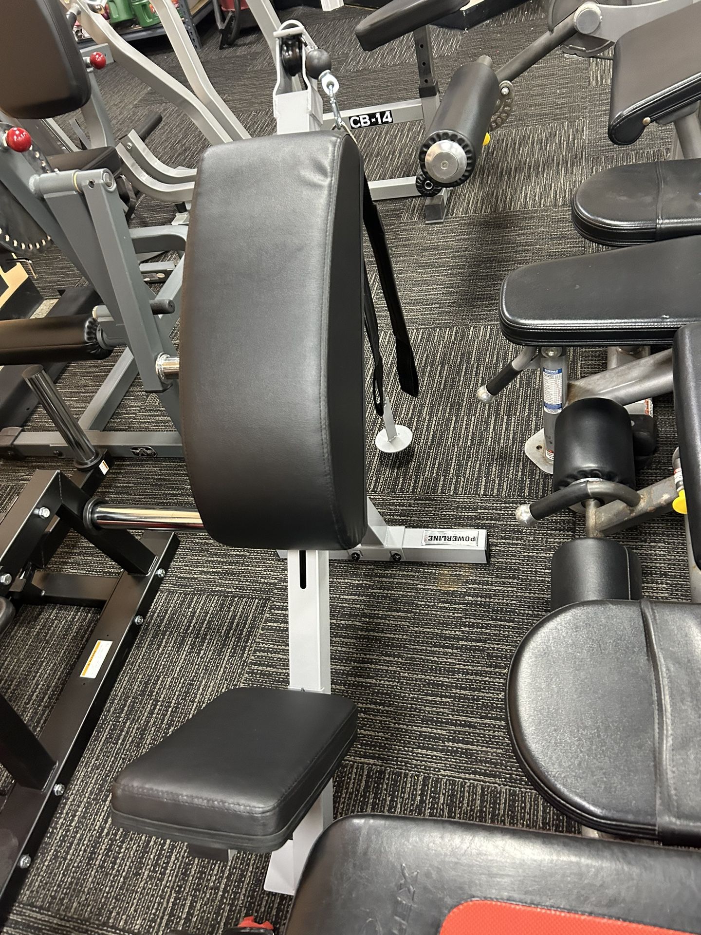 Powerline Plate Load Ab Crunch Bench (PAB21X), 6-Packs Abdominal Muscles Workout Machine
