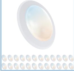 HALO HLC 6 inch LED Flush Mount Ceiling Light 5CCT 970 lumens 24PK Dimmable ceiling light, 2700K-5000K, mounts to standard j-boxes, wet rated for show