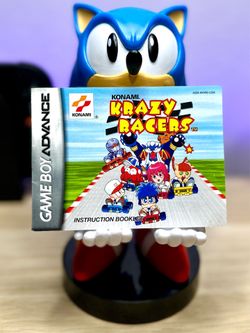 Konami Krazy Racers Game Boy Advance GBA Manual Only Authentic