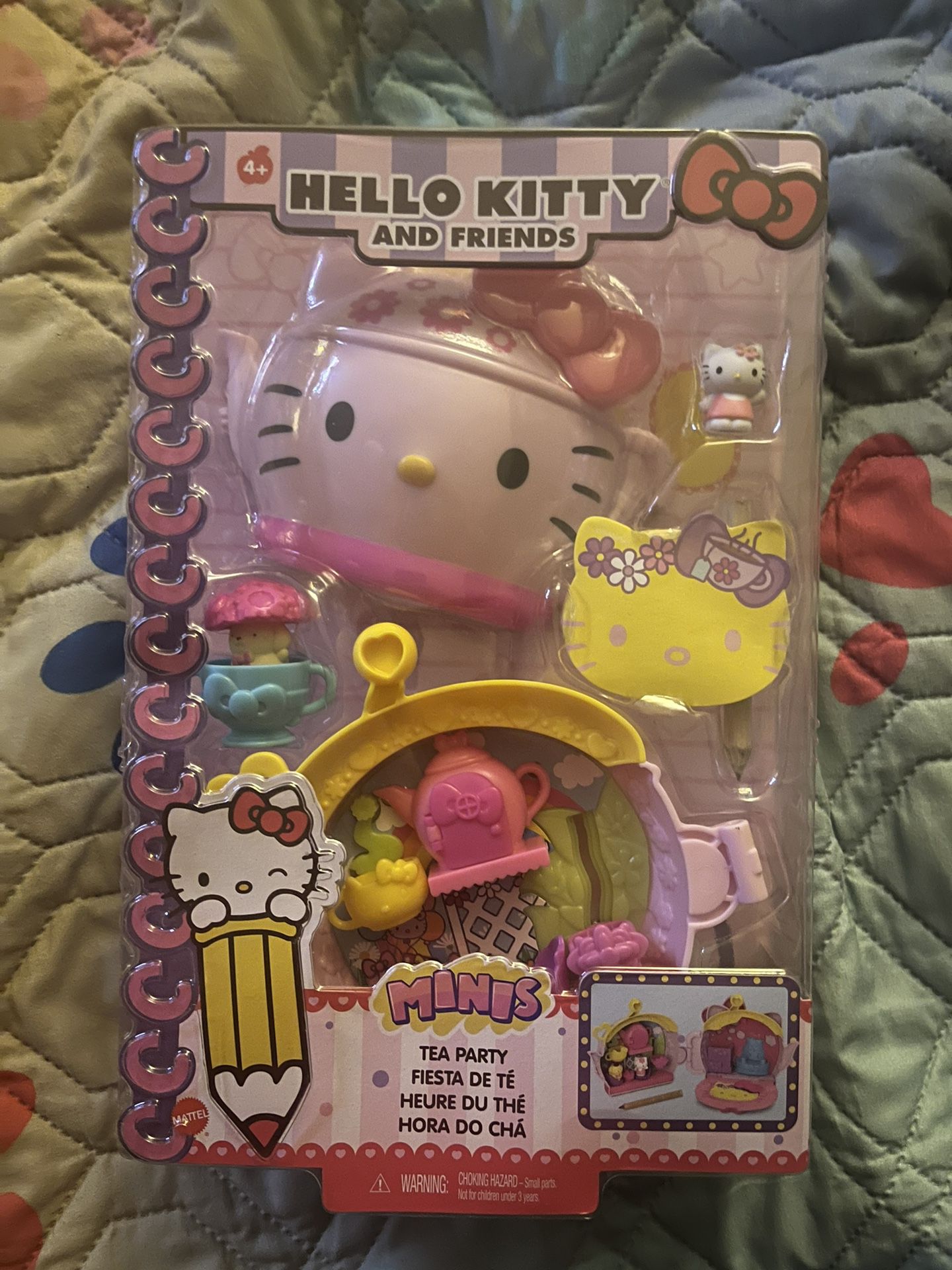 Hello Kitty Minis Tea Party Kids Toy Action Figure Play Set Sanrio MATTEL 