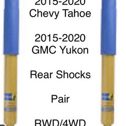 Bilstein 24-251761 B6 HD Rear Shocks for 15-20 Chevy Tahoe / GMC Yukon