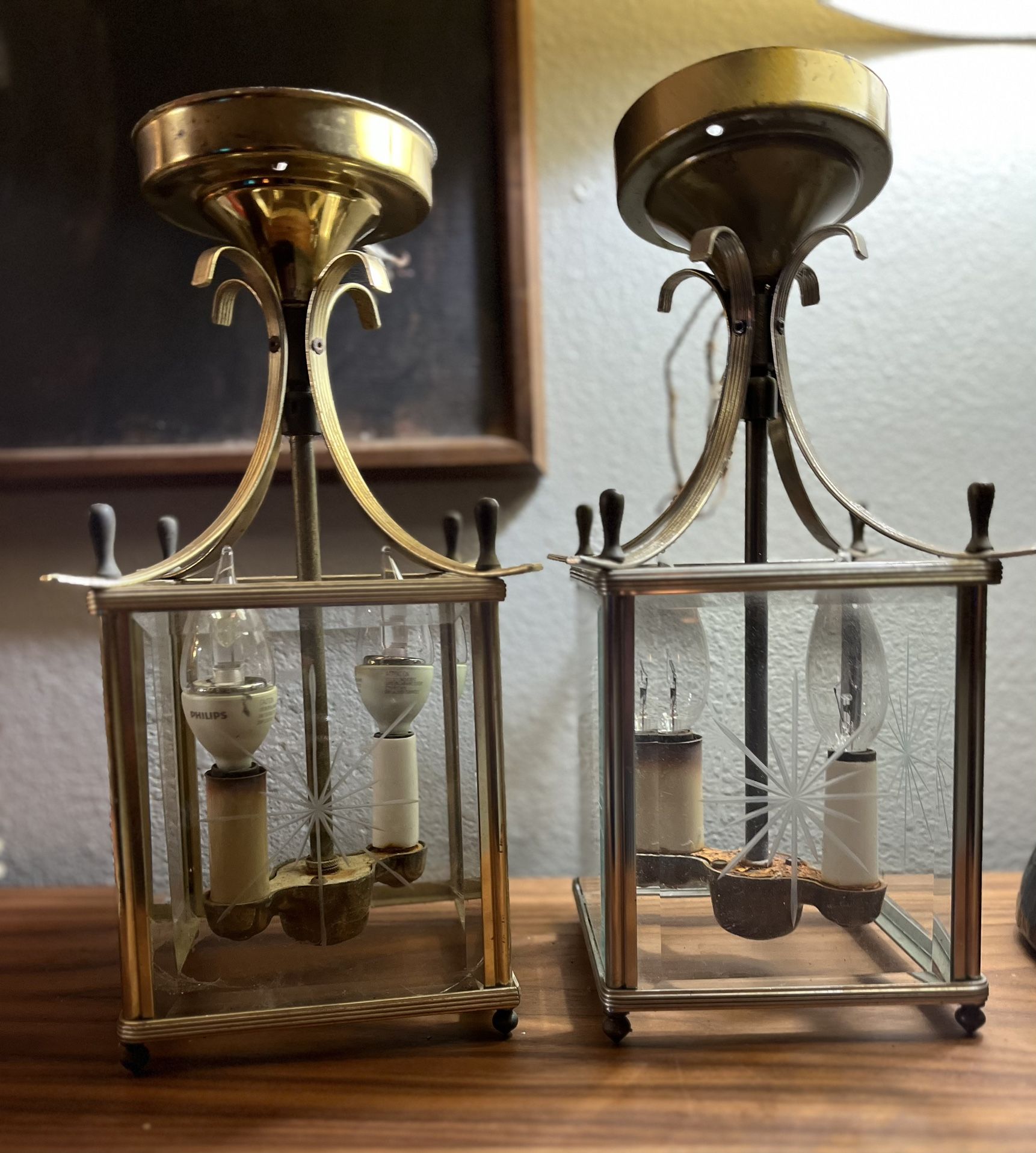Mid Century Indoor Or Outdoor Starburst Ceiling Lights
