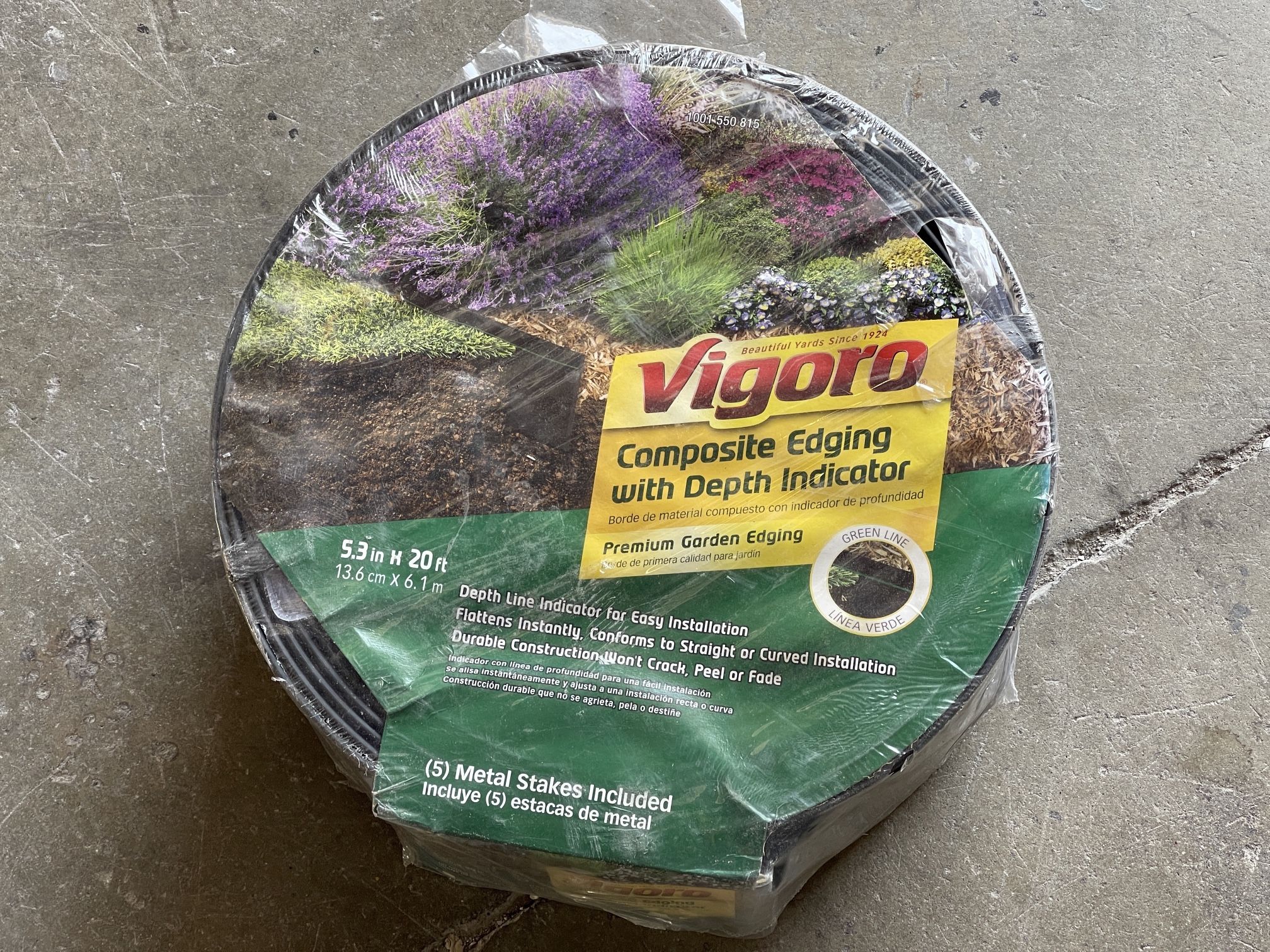 Vigoro 20 ft. Premium Black Composite Edging