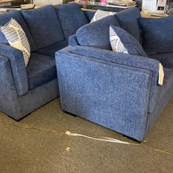 Free Dodger Tix Included *** Dodger Blue Living room Set Ashley Living room Was $1799 Now 1250 Can Deliver Can Finance 