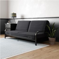 Mainstays Metal Arm Futon with Futon Mattress 