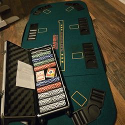 Poker Chips/Table Combo