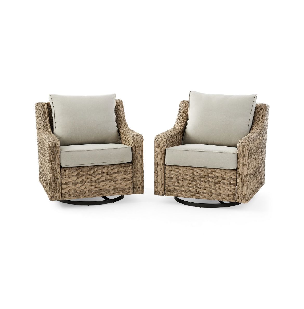 Better Homes & Gardens River Oaks 2 Piece Swivel Glider with Patio Cover