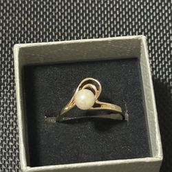 14k gold moon ring