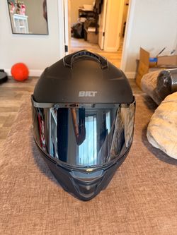 BILT Apex Full-Face Motorcycle Helmet – Small – Matte Black