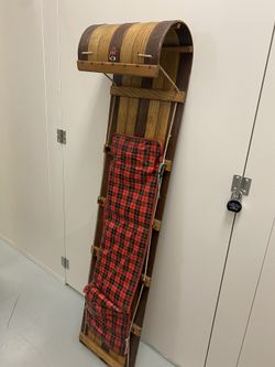 Antique Vintage 6”ft Toboggan