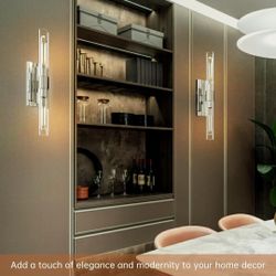 Indoor Wall Light Fixtures Set of Two 24"