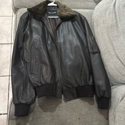 Mens Real Brown Leather Jacket 