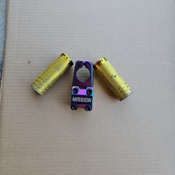 Bike Stem (MISSION) and Pegs
