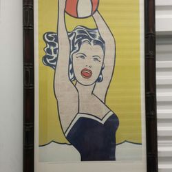 Girl with the ball. by Roy Lichtenstein & Signed by Roy Personally!