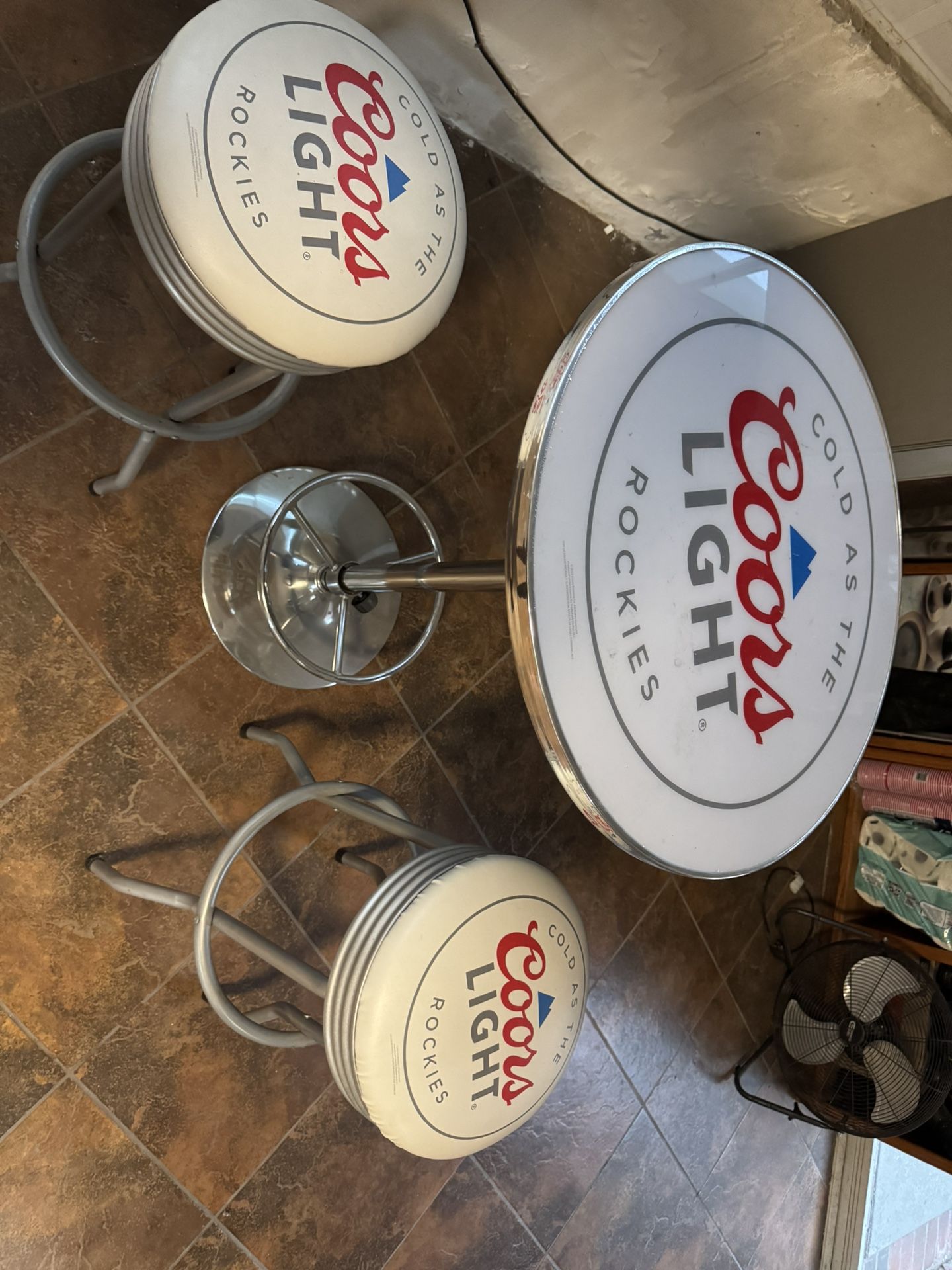 Coors Light Bar Table And Stools