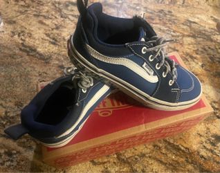 Vans Low-Top Canvas Sneakers Blue size 1Y