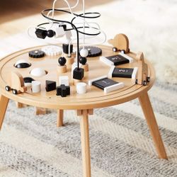 Crate And Barrel Baby Wooden Activity Table 