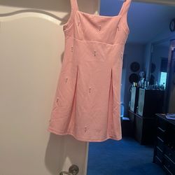 Pink Dress With Pearls