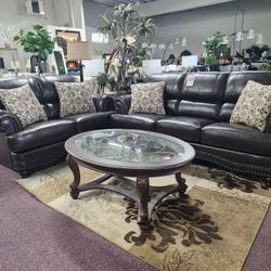 Leather Sofa And Loveseat 