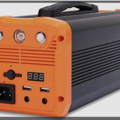 300W Portable Power Station 222Wh Solar Generator 220V AC Outlet 12V DC Out 5V/3A USB Portable Generator UPS Battery Backup for PC CPAP Laptop RV Camp