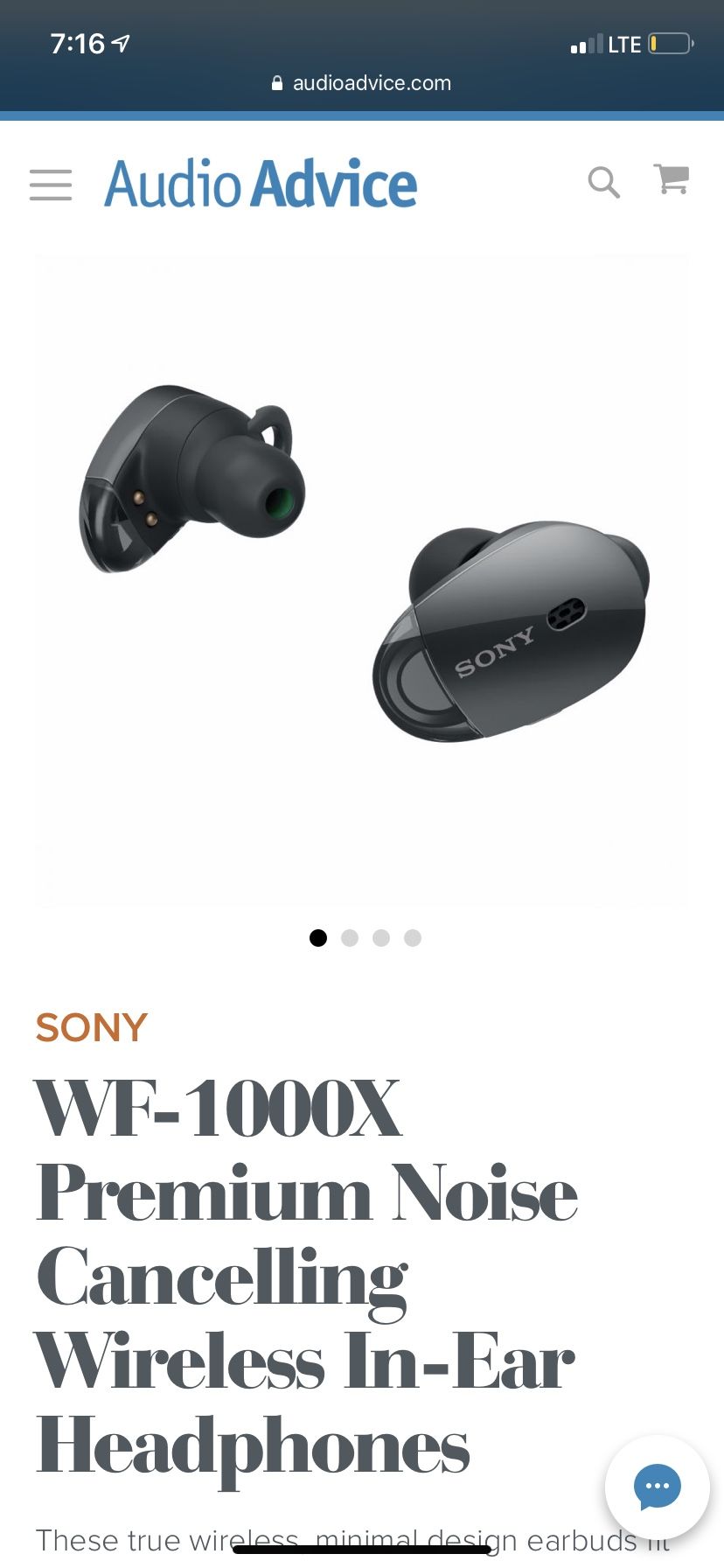 Sony noise cancelling headphones